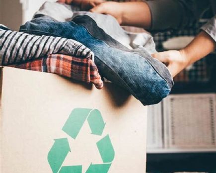 briques de déchets de vêtements